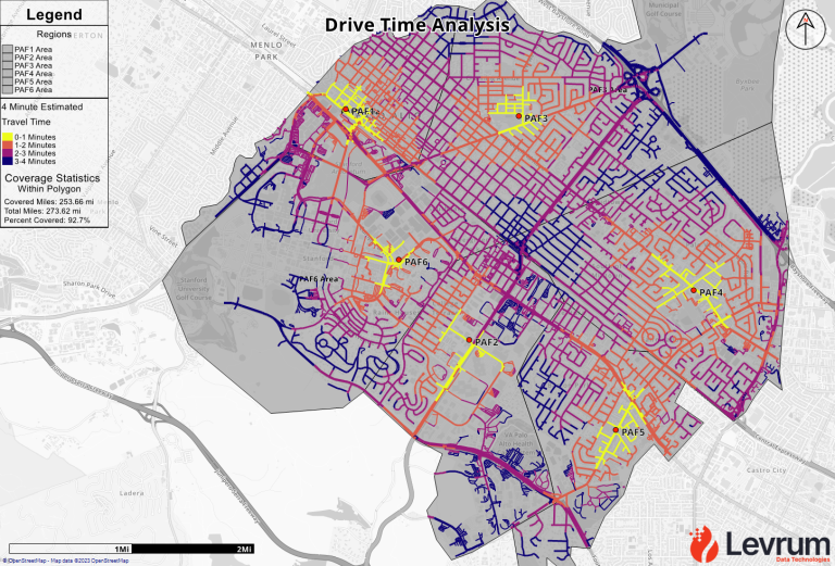 Station 5 Minute Road Coverage